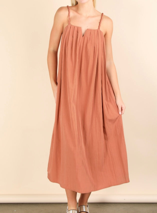 Aubrey Dress Rust