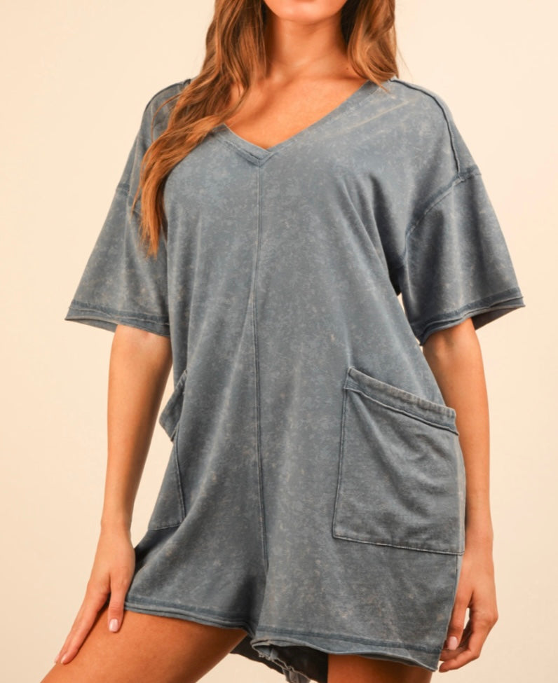 Tessa Romper Blue