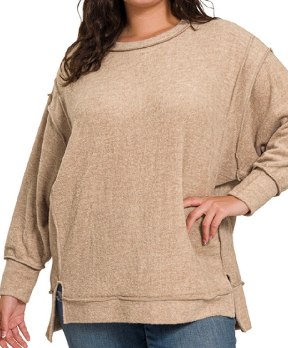Candice Top Plus Mocha