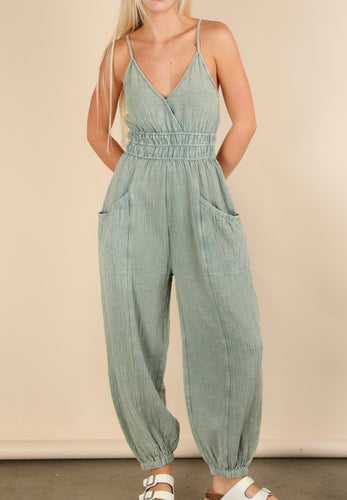 Amber Jumpsuit Sage