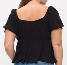 Caroline Top Plus Black